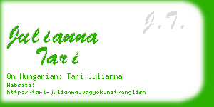 julianna tari business card